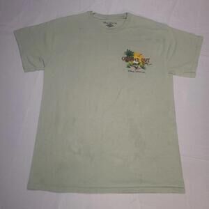 Disney Cruise Line Shirt Conched Out Bar Castaway Cay Men's M Olive Green Read